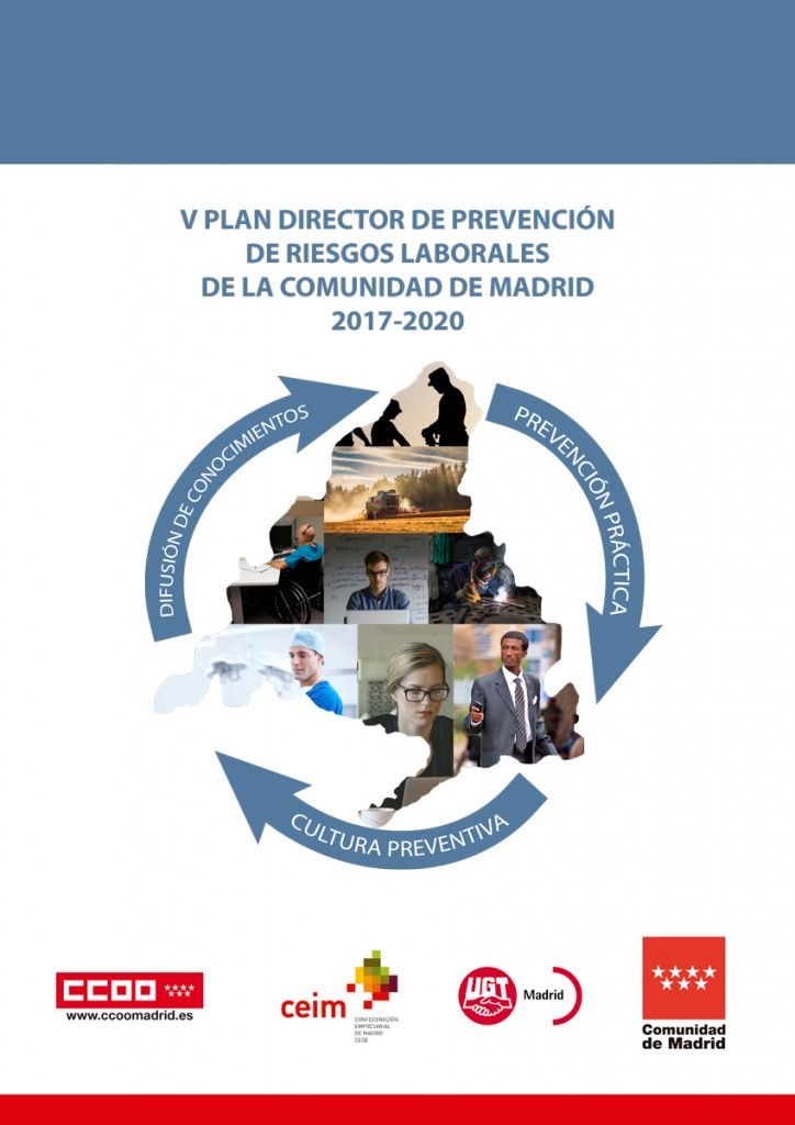 V Plan Director de Prevención de Riesgos Laborales de la Comunidad de Madrid 2017-2020